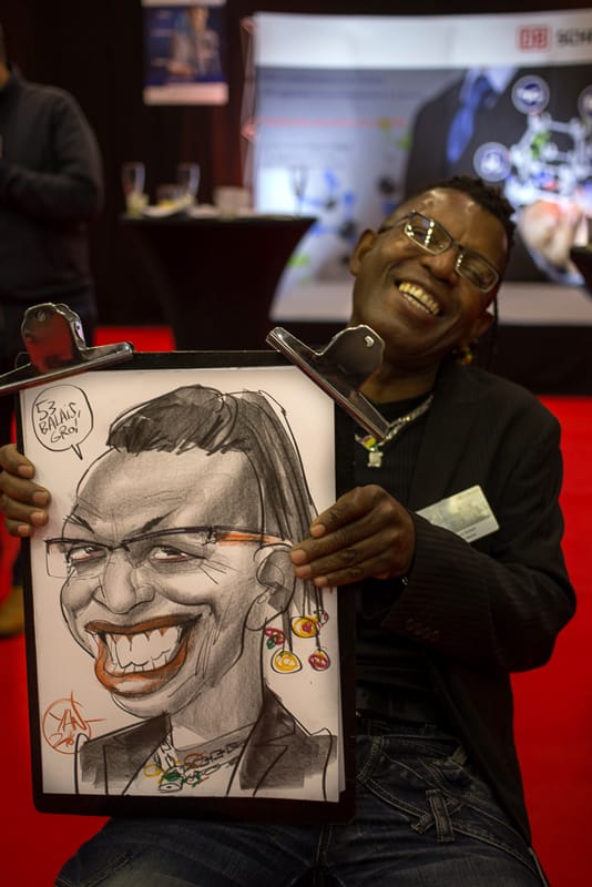 l'art de la caricature en direct