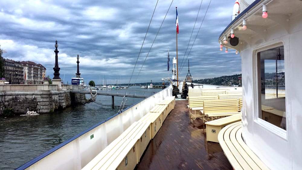 Le bateau le Simplon, sur le lac Léman à Genève