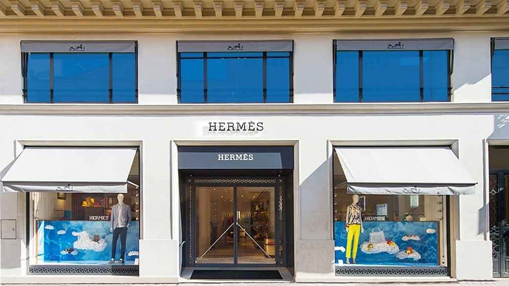 Animation magasin à Hermès Marseille.